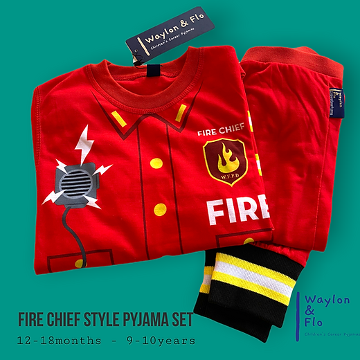 Waylon & Flo Fire chief pyjamas