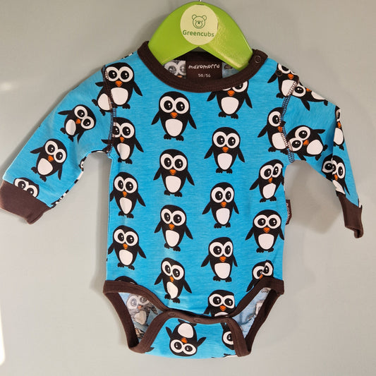 Maxomorra blue penguin vest