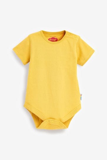 Frugi yellow bodysuit