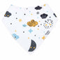 Moon and stars baby bib