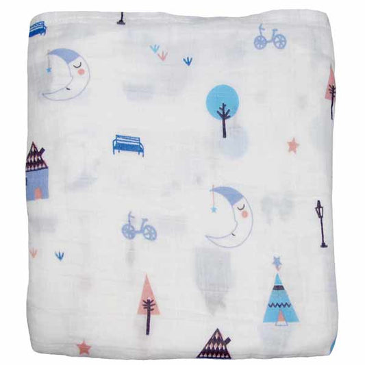 Nightime adventures organic cotton muslin