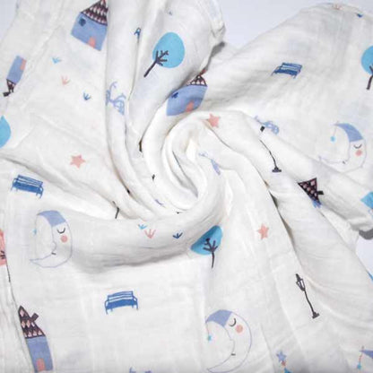 Nightime adventures organic cotton muslin